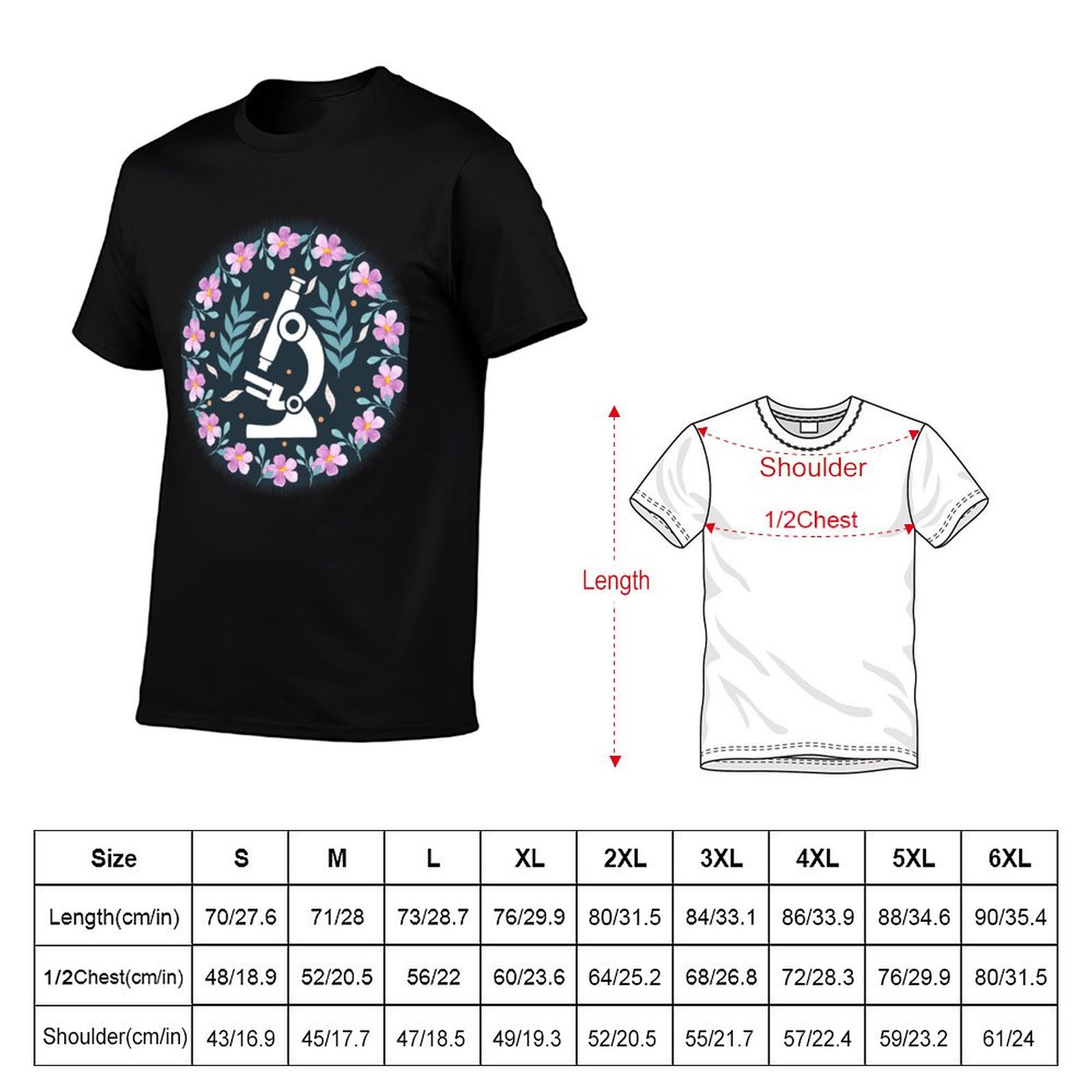 Camiseta Colorful Folk Microsc - Medical Lab Microscope avaliação e preço