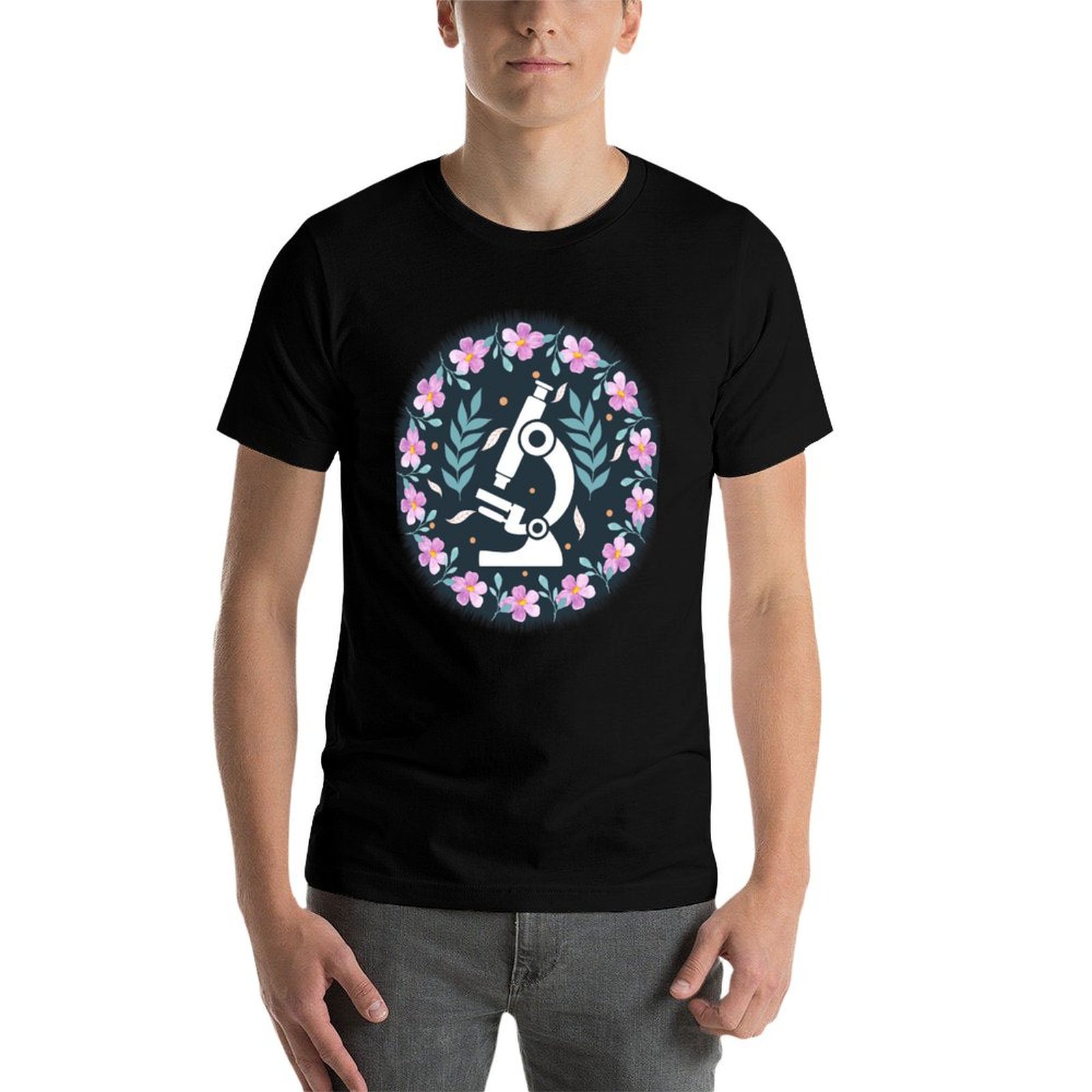Camiseta Colorful Folk Microsc - Medical Lab Microscope avaliação e preço